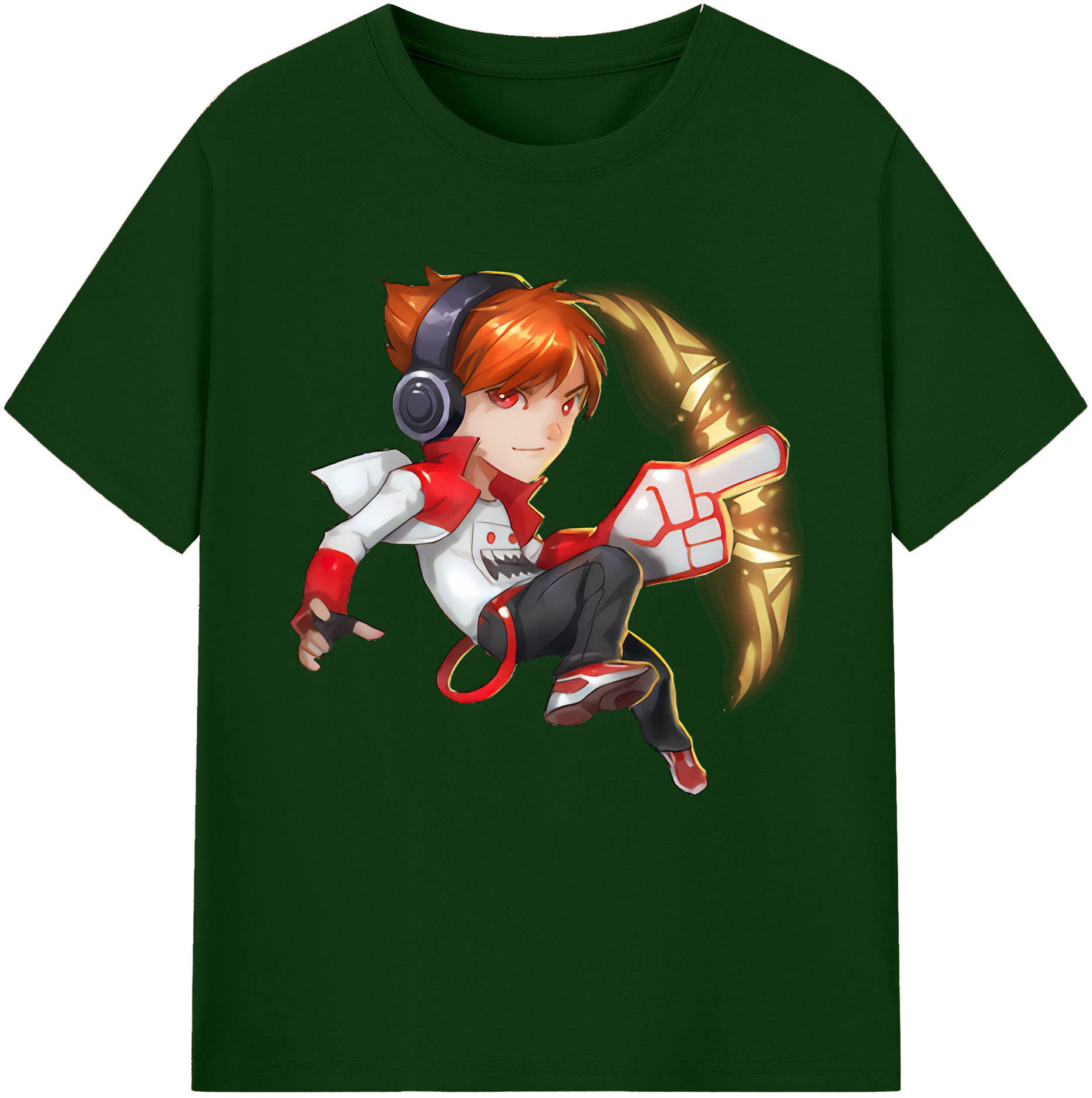 リーグ・オブ・レジェンド League of Legends LOL 綿100％半袖Tシャツ（フロントプリント）